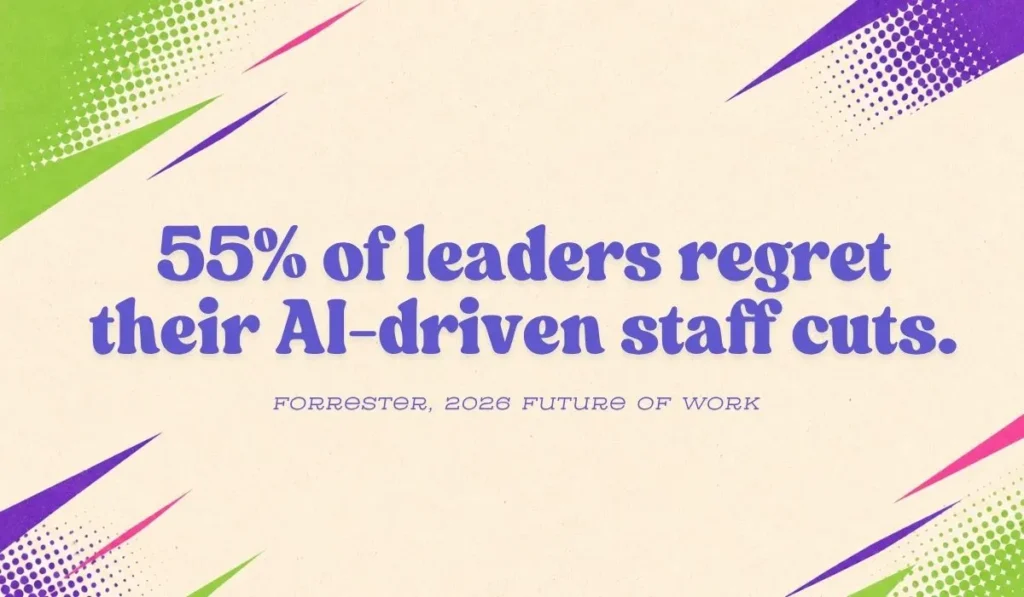 Majority regret laying off for AI