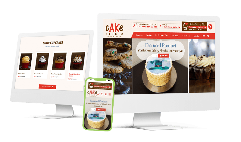 Alaska Cake Studio website design