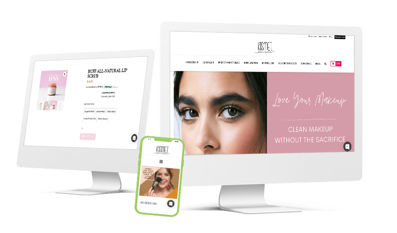Kismet Cosmetics website design