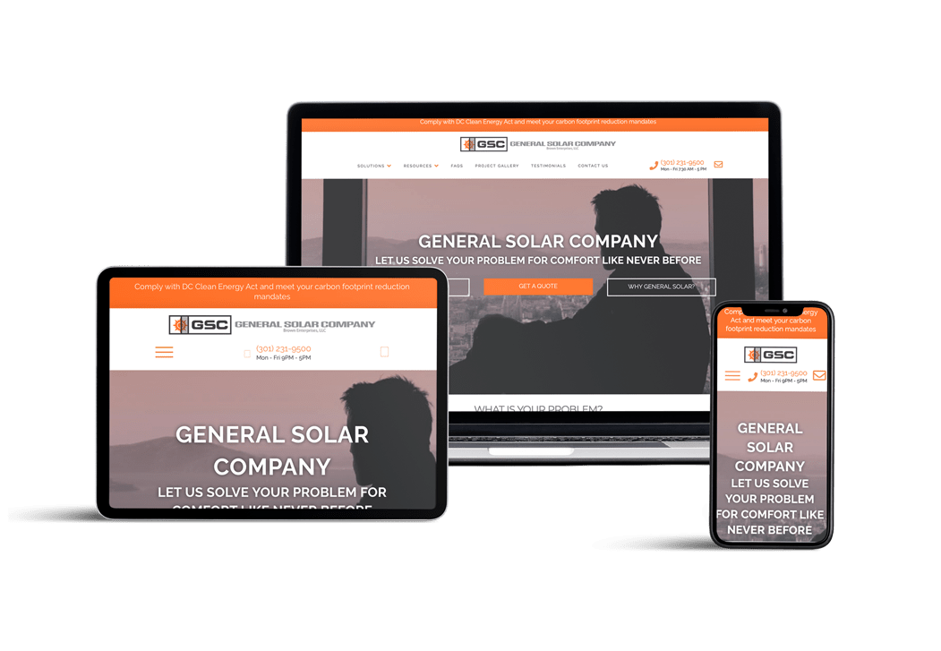 General Solar website design