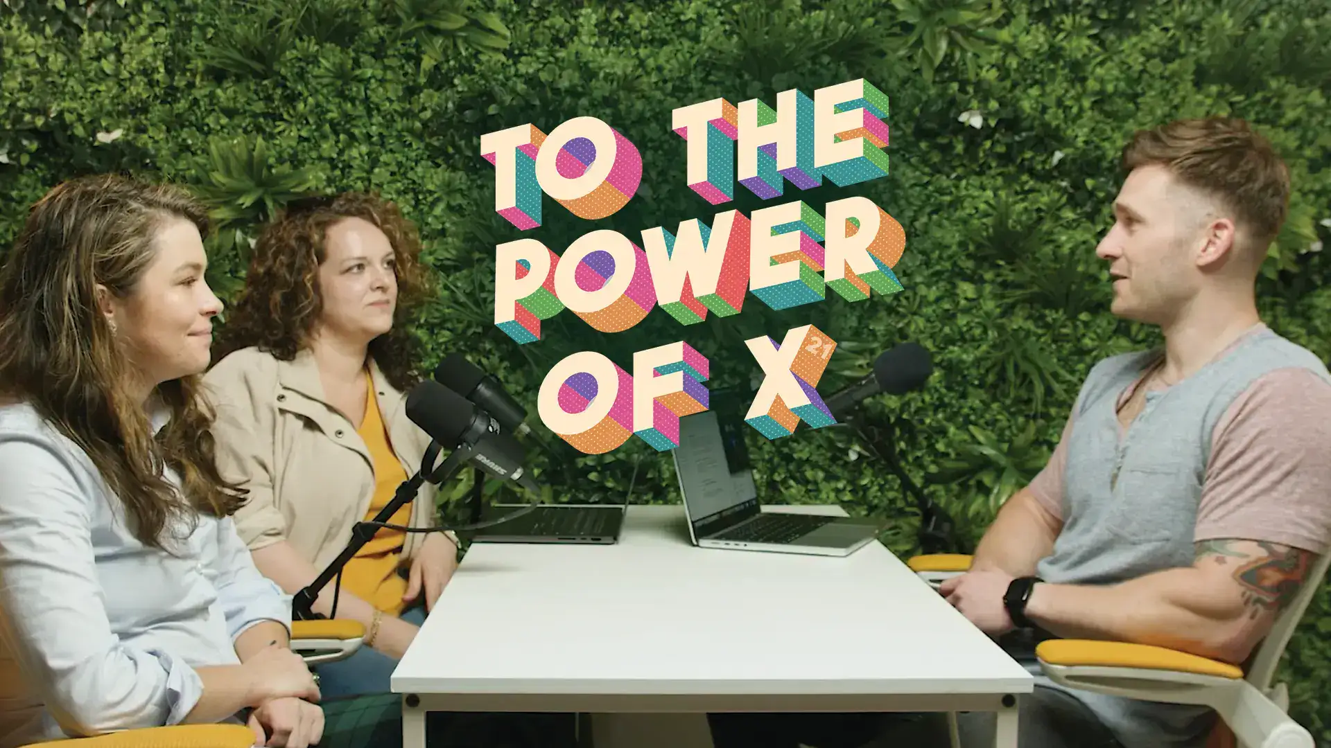 To the Power of X podcast hosts Chuck McCarthy and Kayleigh Crandell interview guest Jenna Pace