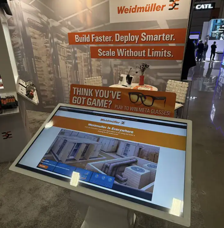 Weidmuller USA interactive trade show game