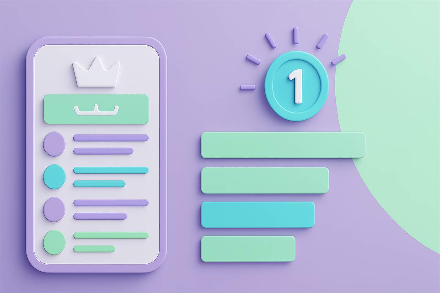 Graphic depicting a brand being recommended by generative AI.