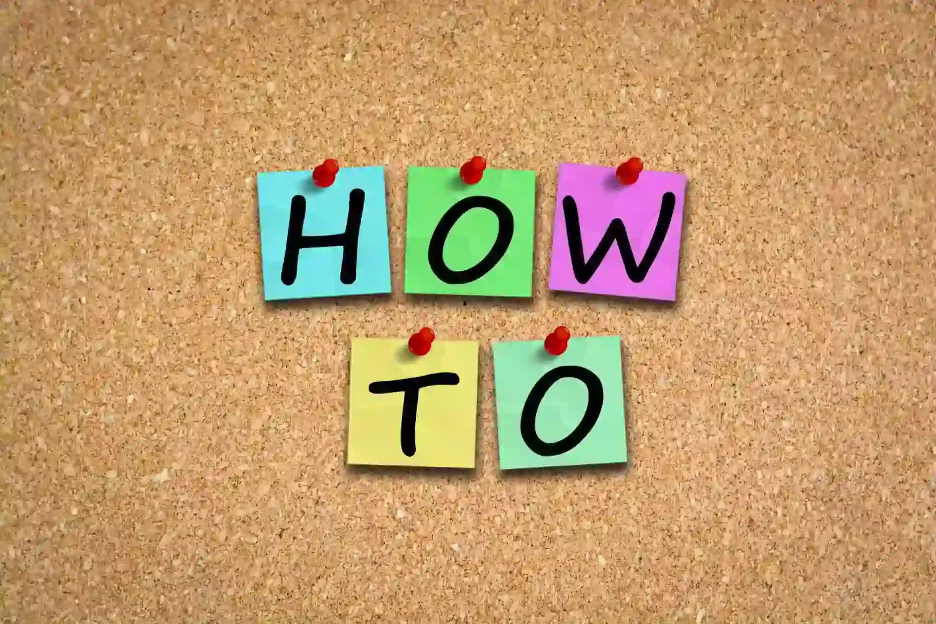 How To post it notes on cork board